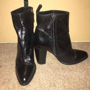 Zara leather boots